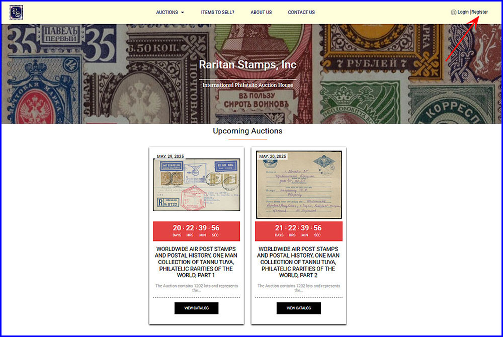 Live Auction registration